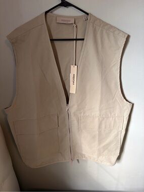 ESSENTIALS Khaki/Tan Utility Vest